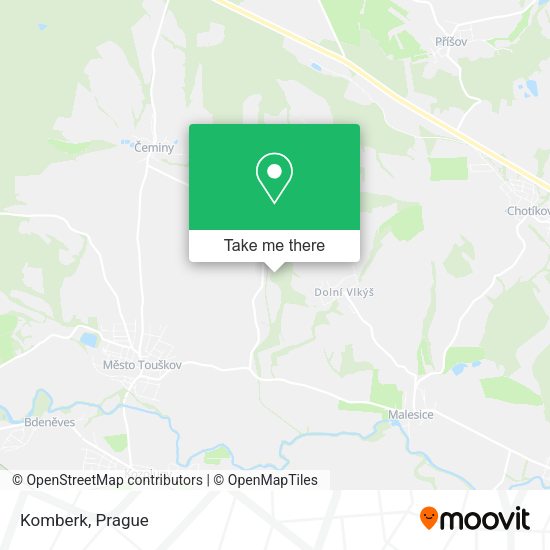 Карта Komberk