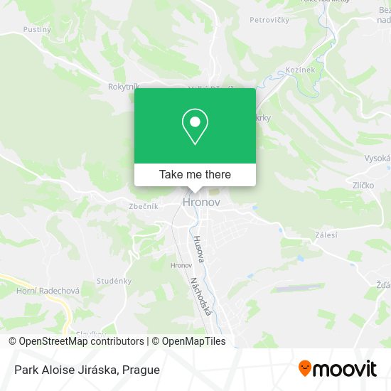 Park Aloise Jiráska map