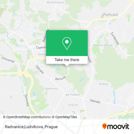 Radvanice,Ludvíkova map