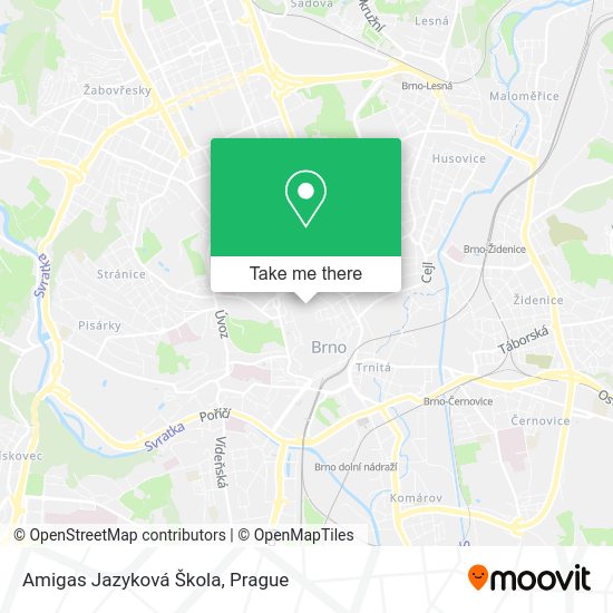 Amigas Jazyková Škola map