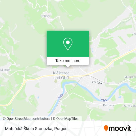 Mateřská Škola Stonožka map