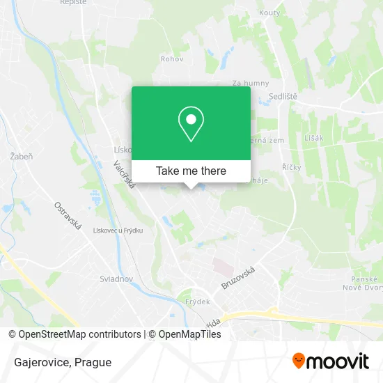 Карта Gajerovice