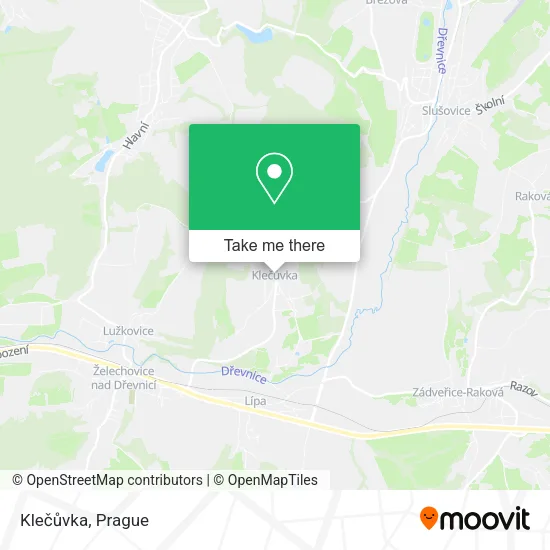 Карта Klečůvka