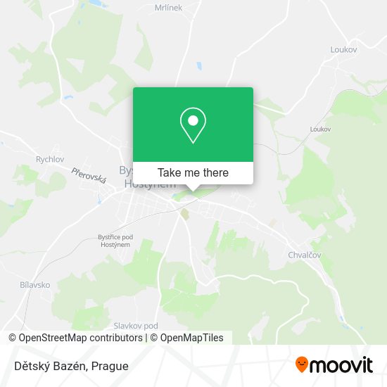 Dětský Bazén map