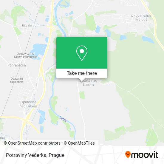 Карта Potraviny Večerka