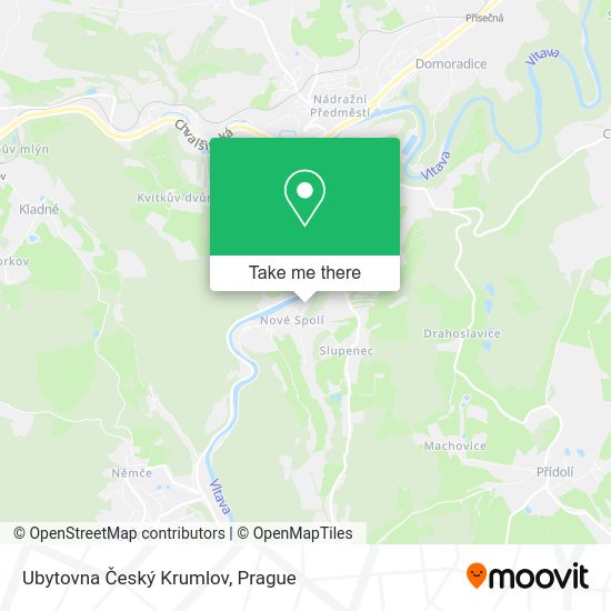 Ubytovna Český Krumlov map
