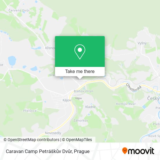 Caravan Camp Petráškův Dvůr map