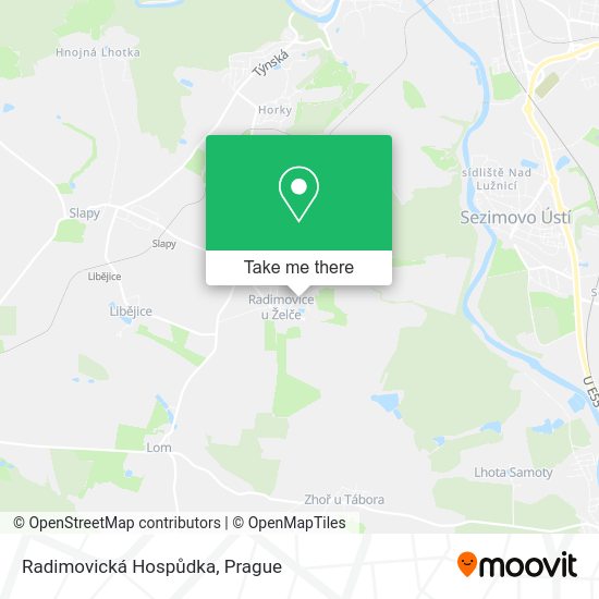 Radimovická Hospůdka map