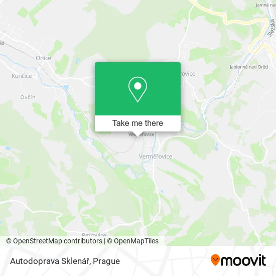 Карта Autodoprava Sklenář