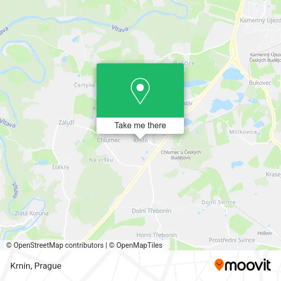 Карта Krnín