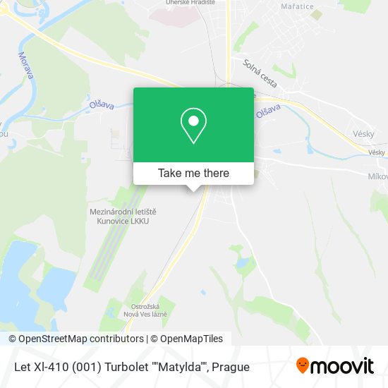 Карта Let Xl-410 (001) Turbolet ""Matylda""