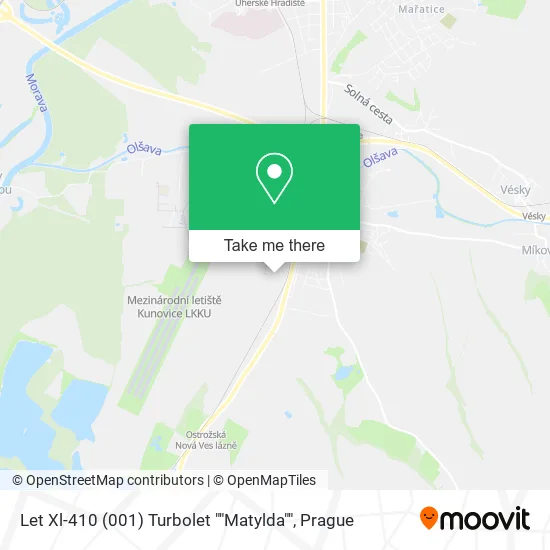 Карта Let Xl-410 (001) Turbolet ""Matylda""