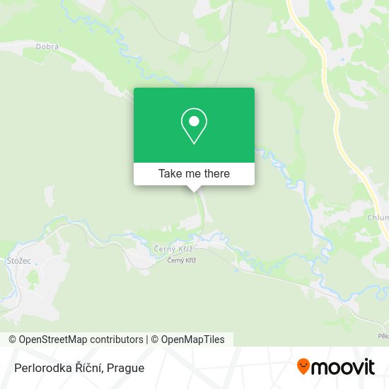 Perlorodka Říční map