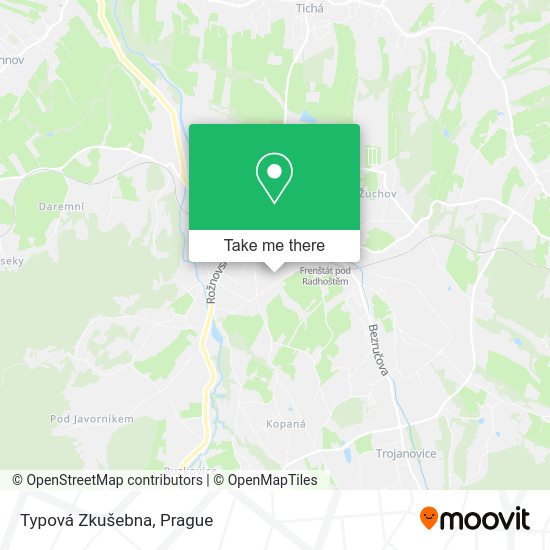 Typová Zkušebna map