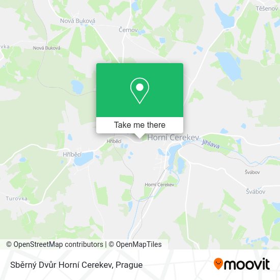 Sběrný Dvůr Horní Cerekev map