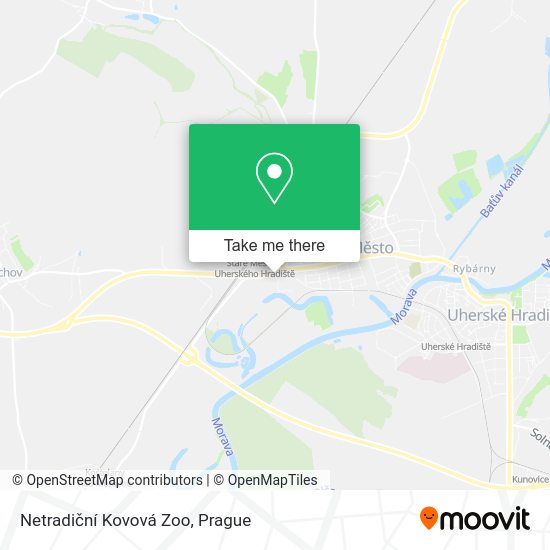Netradiční Kovová Zoo map