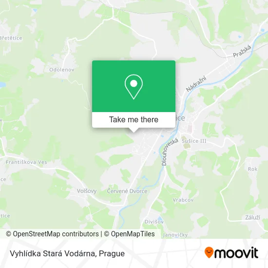 Карта Vyhlídka Stará Vodárna
