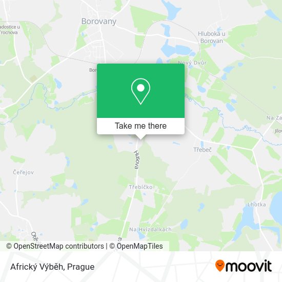 Africký Výběh map