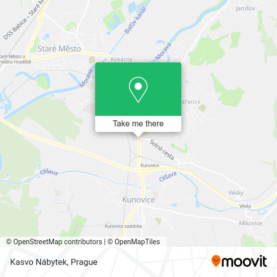 Карта Kasvo Nábytek