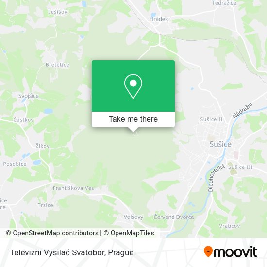 Televizní Vysílač Svatobor map