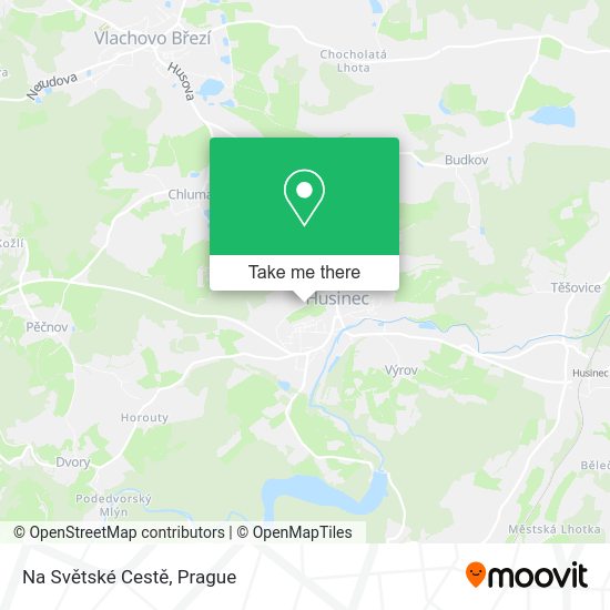 Na Světské Cestě map