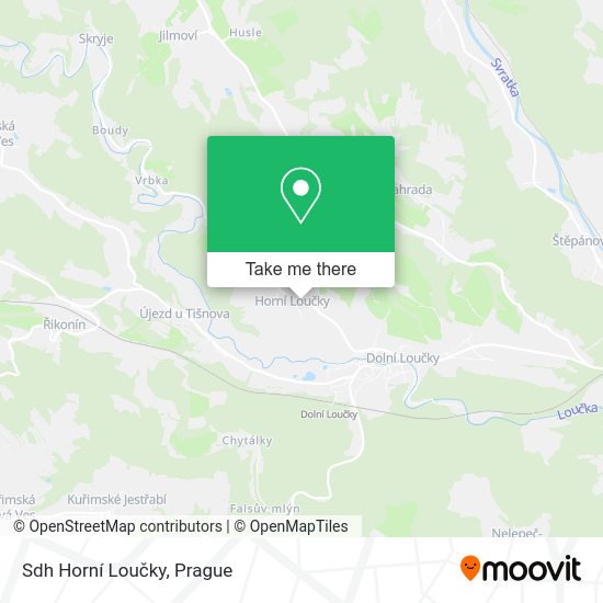Sdh Horní Loučky map