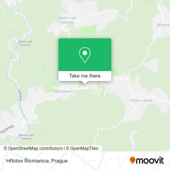 Hřbitov Řícmanice map