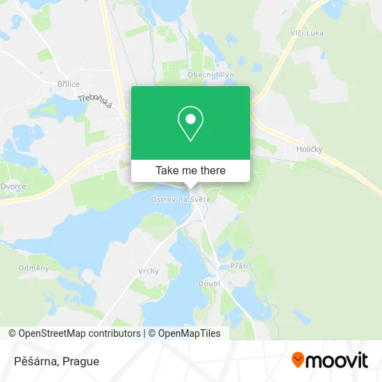 Карта Pěšárna
