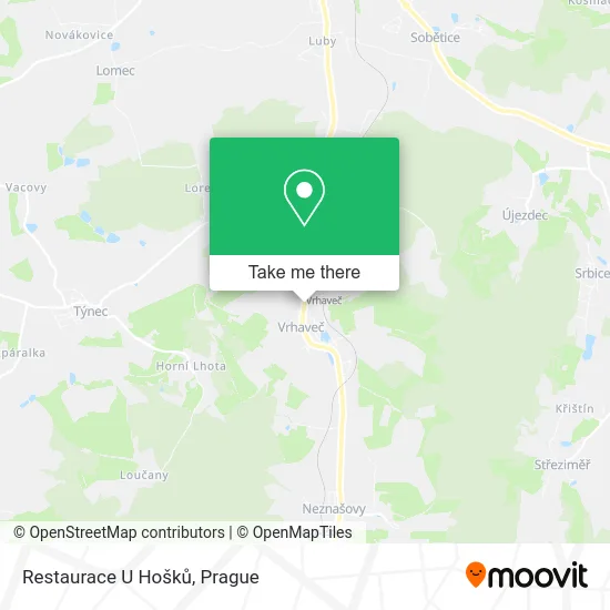 Карта Restaurace U Hošků