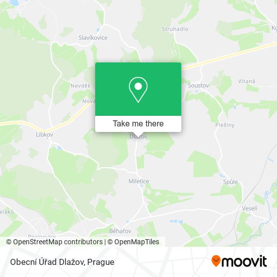Obecní Úřad Dlažov map
