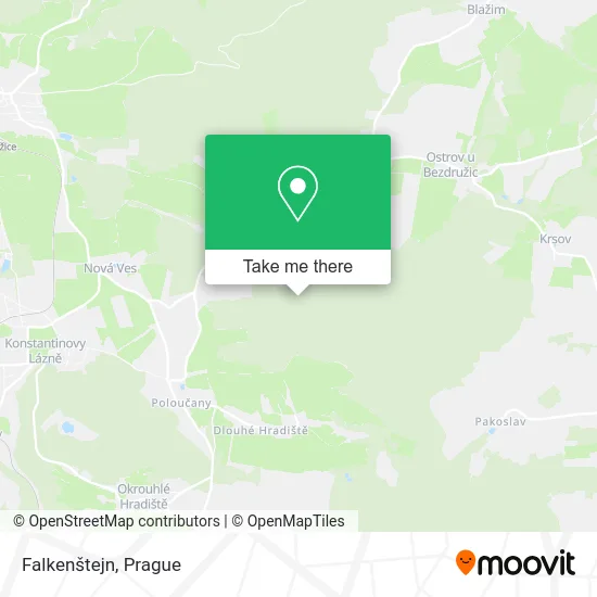 Falkenštejn map