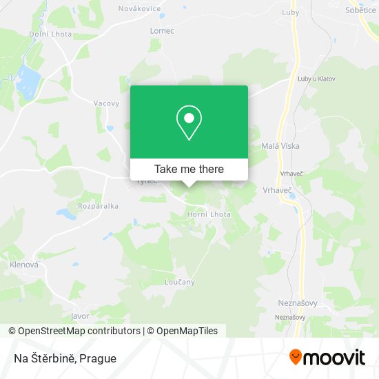 Na Štěrbině map