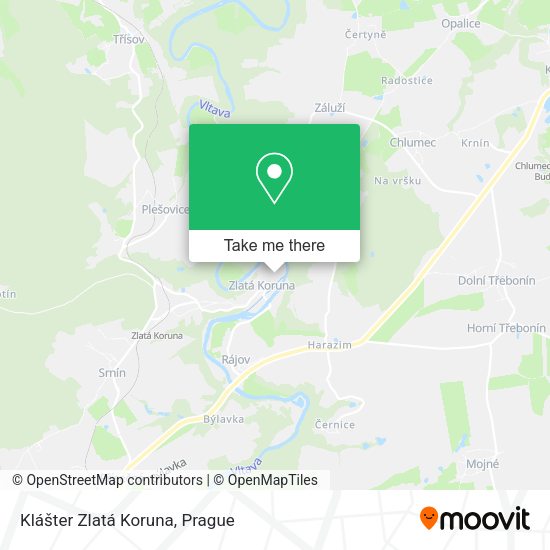 Klášter Zlatá Koruna map