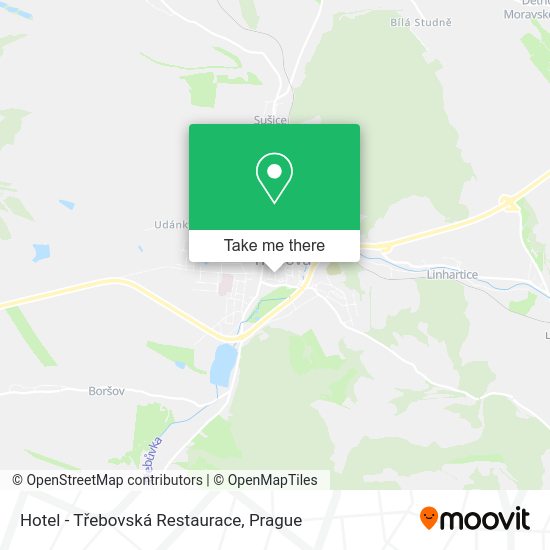 Hotel - Třebovská Restaurace map