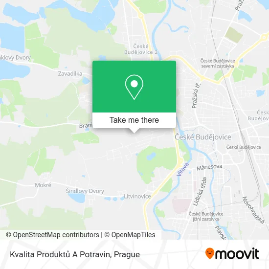 Карта Kvalita Produktů A Potravin