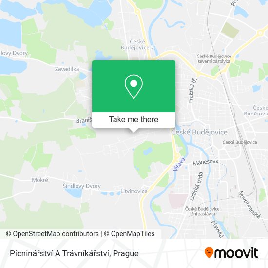 Pícninářství A Trávníkářství map