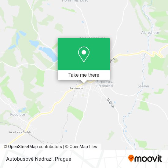 Autobusové Nádraží map