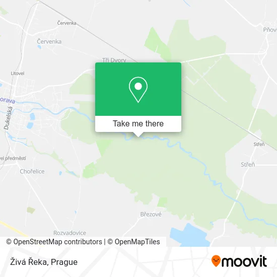 Карта Živá Řeka