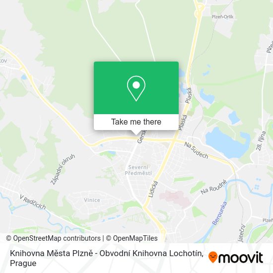 Knihovna Města Plzně - Obvodní Knihovna Lochotín map