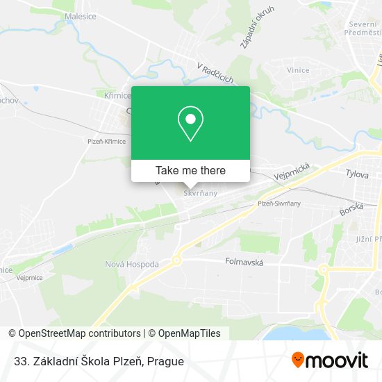 33. Základní Škola Plzeň map