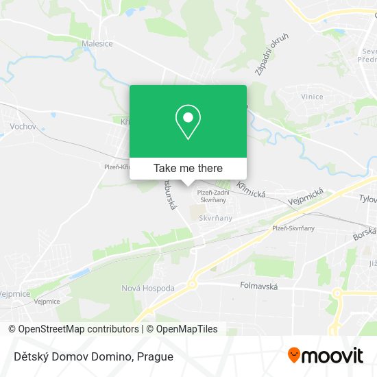 Dětský Domov Domino map