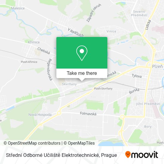 Střední Odborné Učiliště Elektrotechnické map