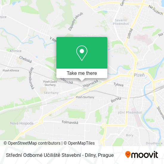 Střední Odborné Učiliště Stavební - Dílny map