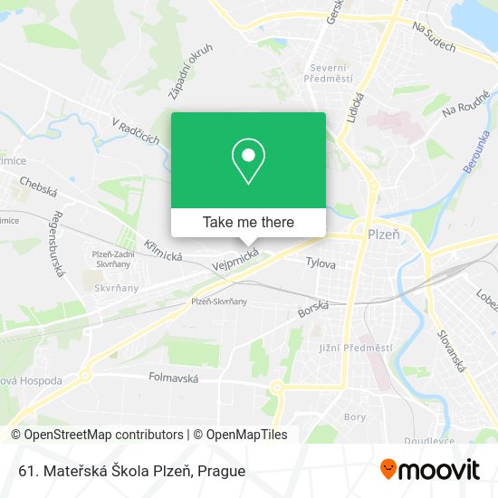 61. Mateřská Škola Plzeň map