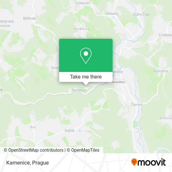 Карта Kamenice