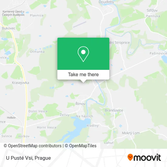 Карта U Pusté Vsi