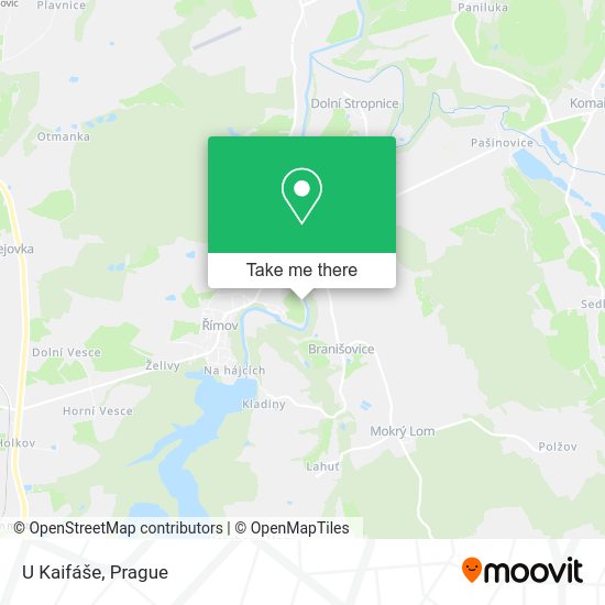 Карта U Kaifáše