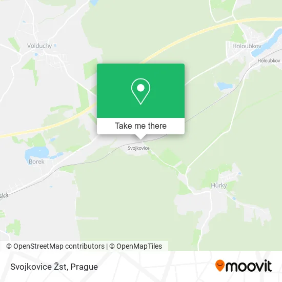 Карта Svojkovice Žst