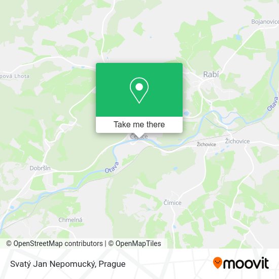 Svatý Jan Nepomucký map