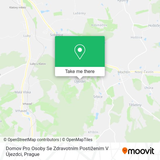 Domov Pro Osoby Se Zdravotním Postižením V Újezdci map